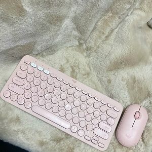 Logi Bluetooth keyboard and Mouse.